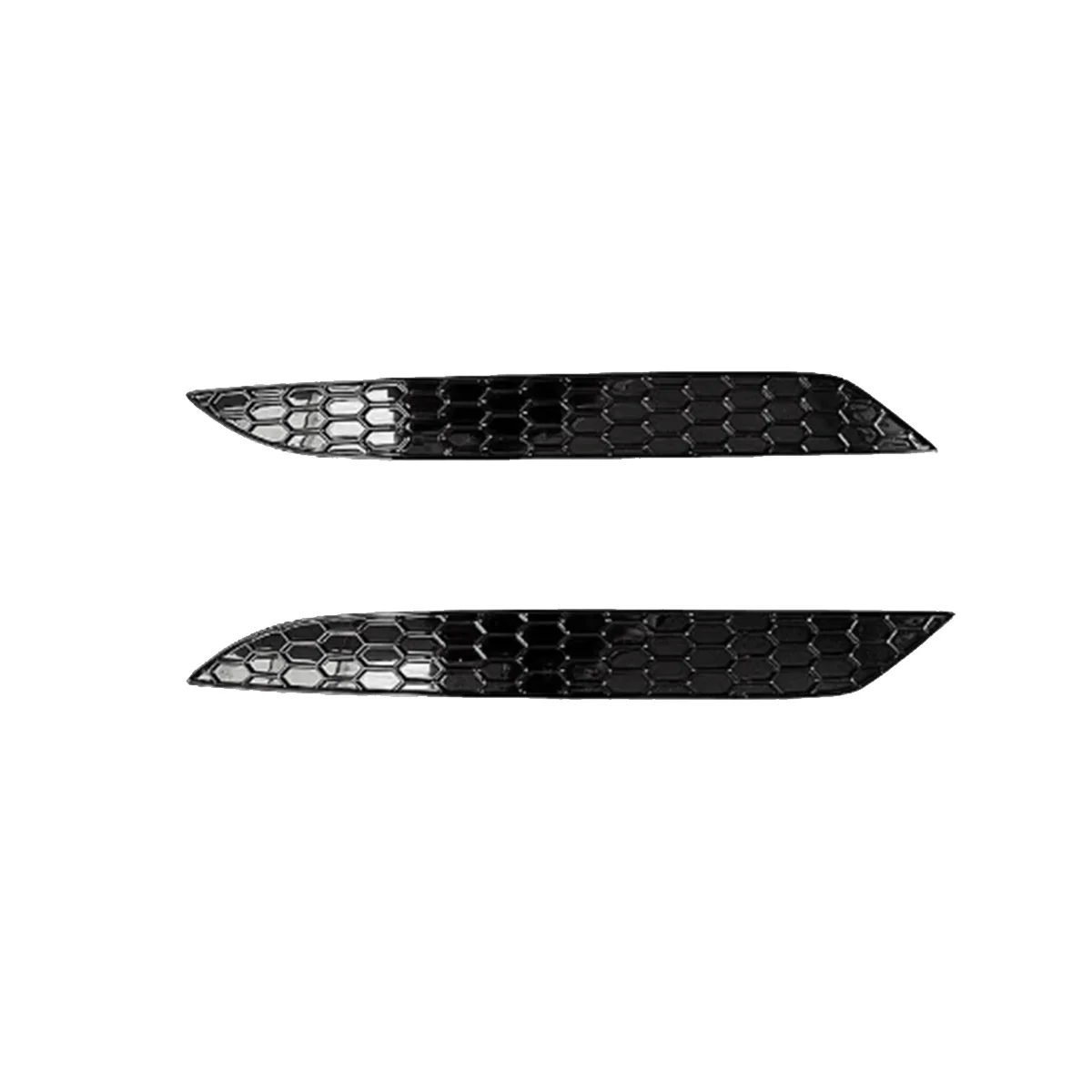 

2Pcs Honeycomb Tail Rear Fog Lamp Cover Trim Sticker for Golf 7.5 MK7.5 Rear Bar Bumper Reflector Strips