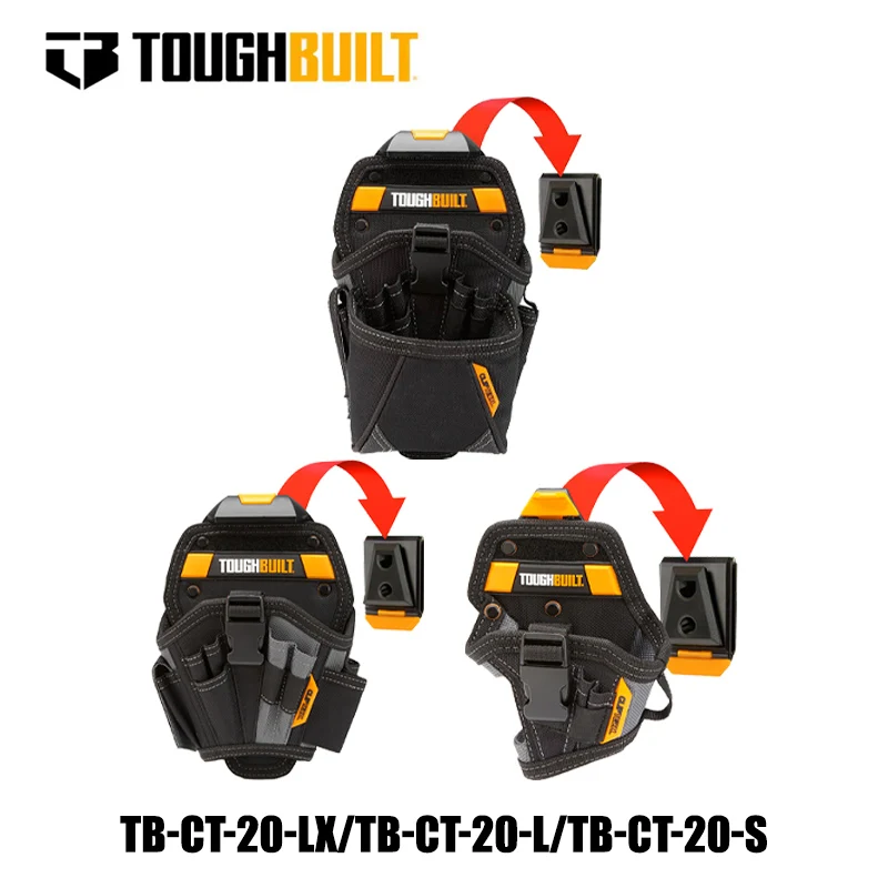 Фото Сумка-пояс для инструментов TOUGHBUILT Professional с креплением на ремень, портативный набор для хранения инструментов для обслуживания и монтажа TB-CT-20-LX/L/S №1