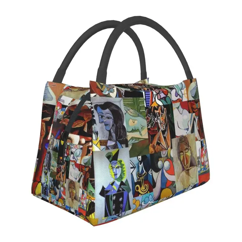 

Изолированная сумка для обеда с изображением Пабло Пикассо, для работы, офиса, рисования, художественный герметичный термоохладитель, женская коробка Bento