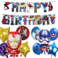 disney marvel spider man balloons marvel avengers birthday party decorations baby shower decor birthday banner party supply