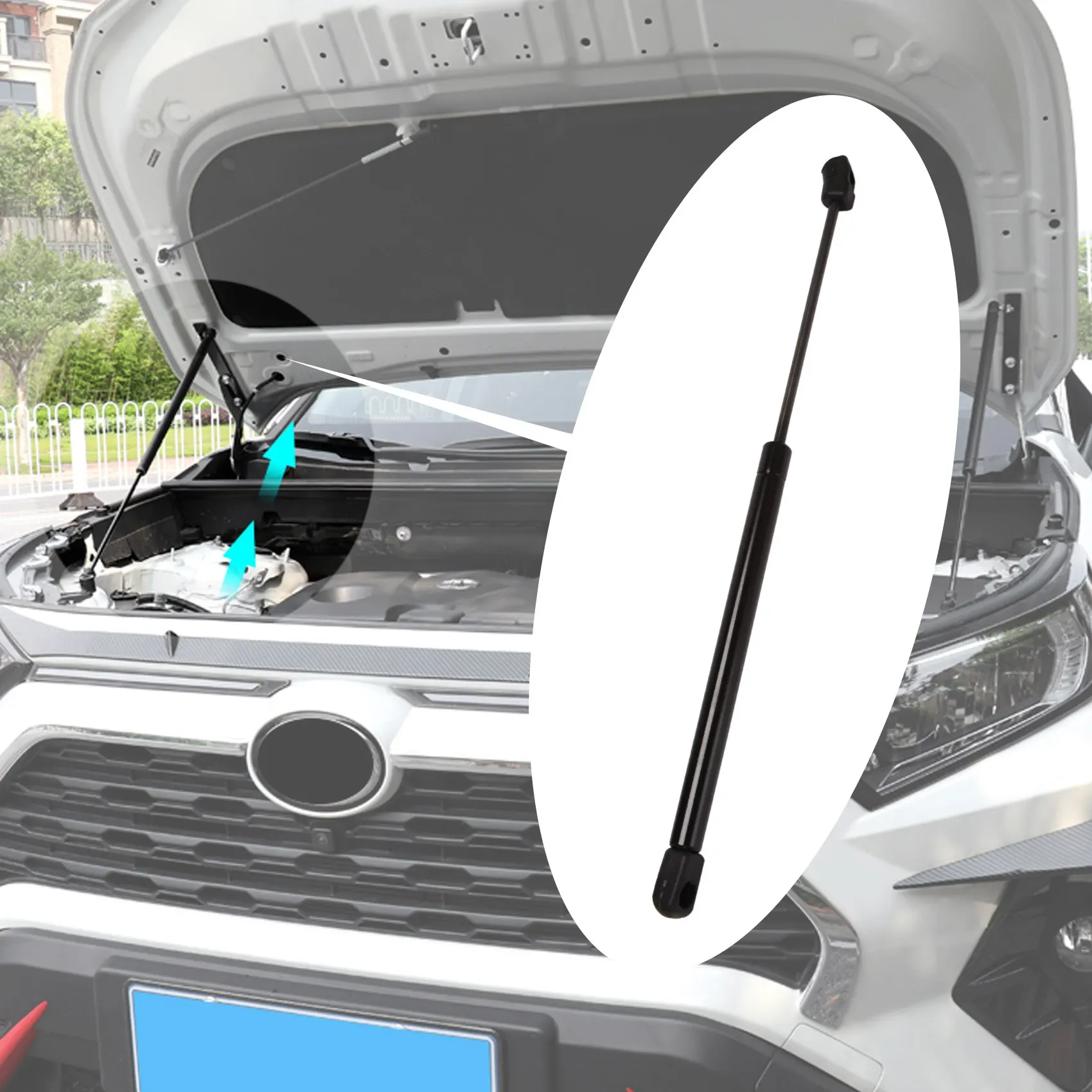 

2Pcs Car Rear Window Glass Gas Spring Shock Lift Strut Struts Support Bar Rod for Hyundai Tucson 2005 - 2012