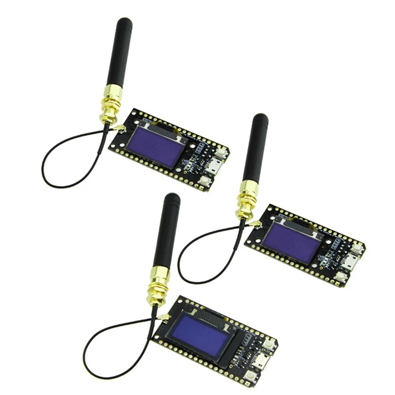

3Pcs Of LORA32 868Mhz SX1276 ESP32 Oled-Display Bluetooth WIFI Lora Development Board