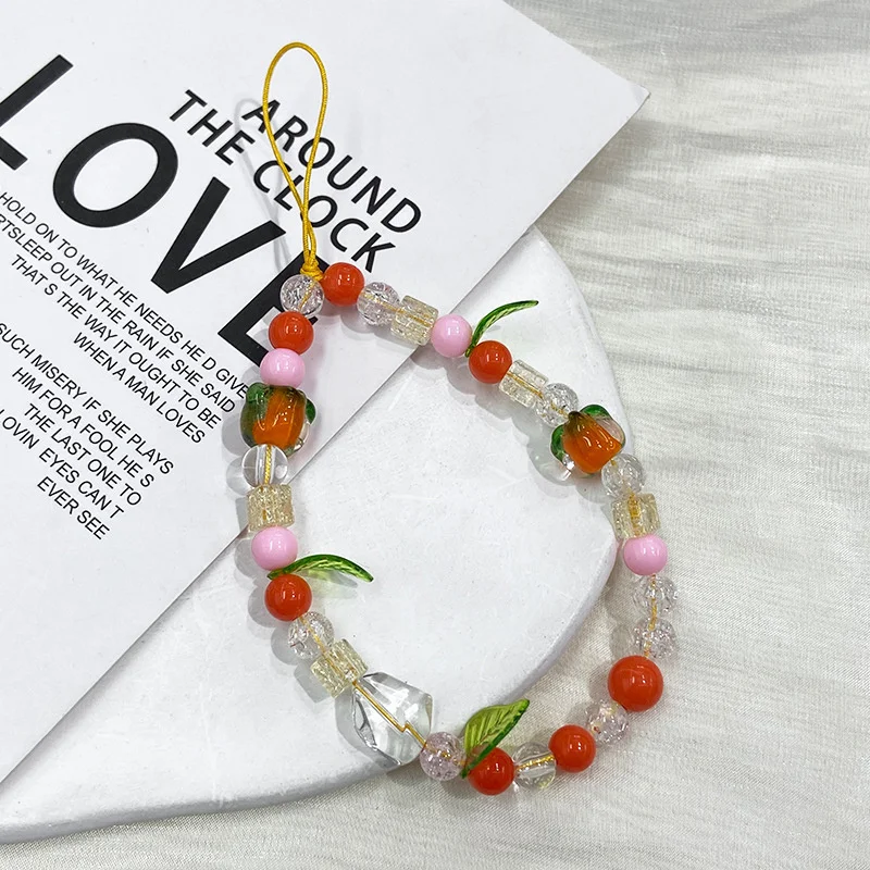 Зеленые Жемчужные Бусины 3D-звезда Цепочка Для Телефона Камеры Защитный Ремешок