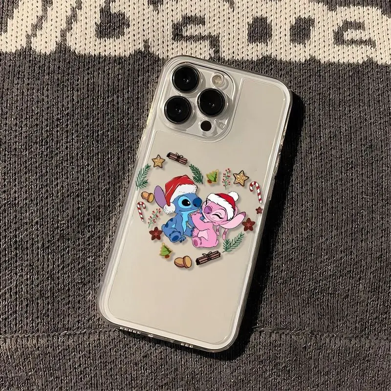 Чехол для телефона Disney's Stitch and Annie Apple iPhone 16 15 Pro Max 13 14 Plus 12 11 7 8 XS XR Y2K
