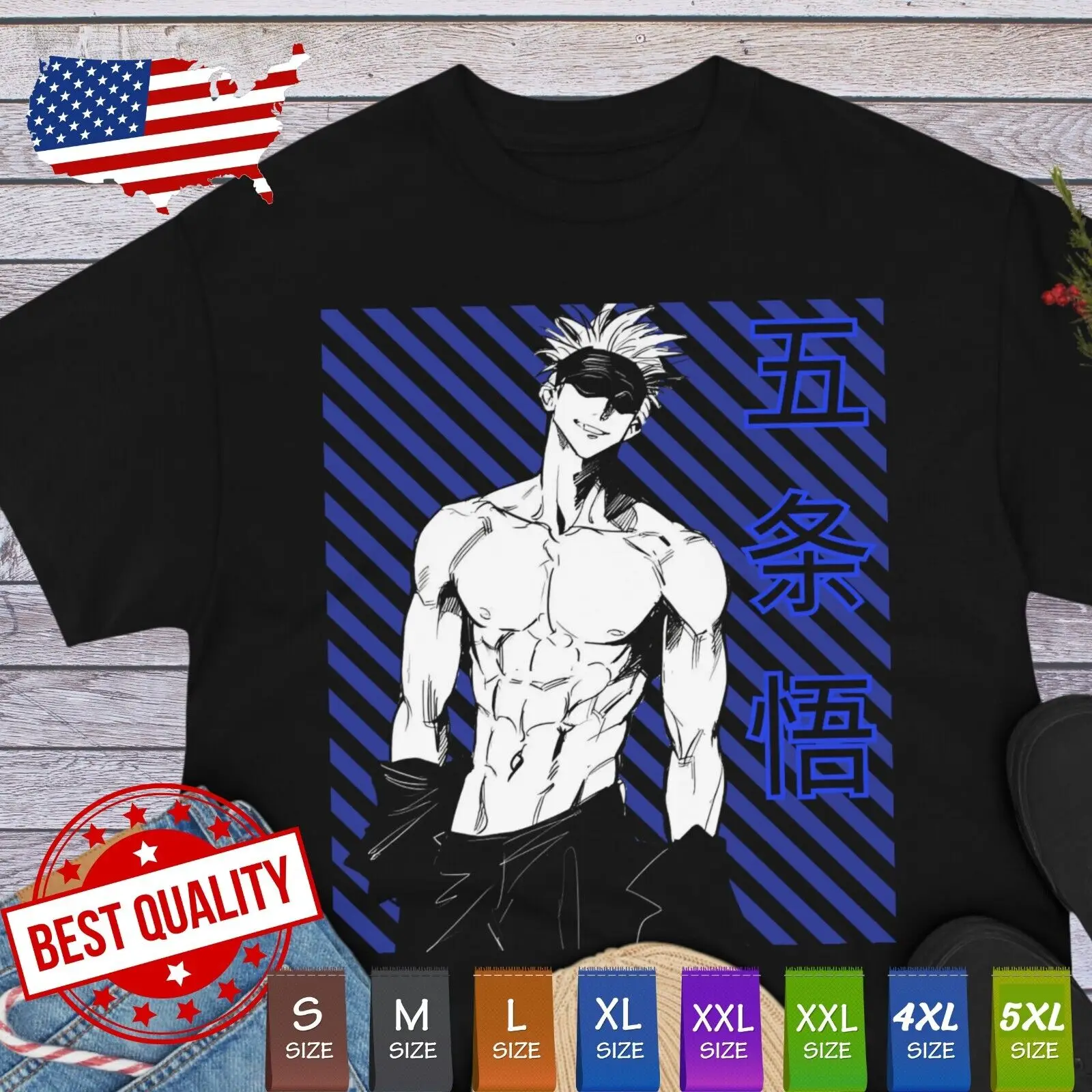 Футболка Gojo из аниме джутсу кайсен одежда Ecchi Tee Hentai японская манга косплей