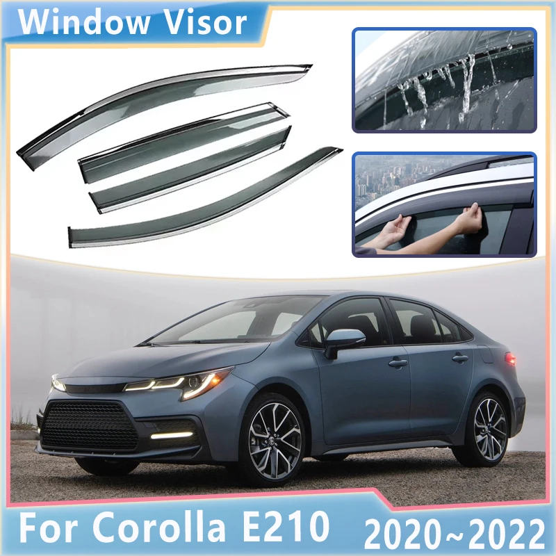 Дефлектор окна автомобиля дождевик для Toyota Corolla E210 2020 2021 2022 2023 седан