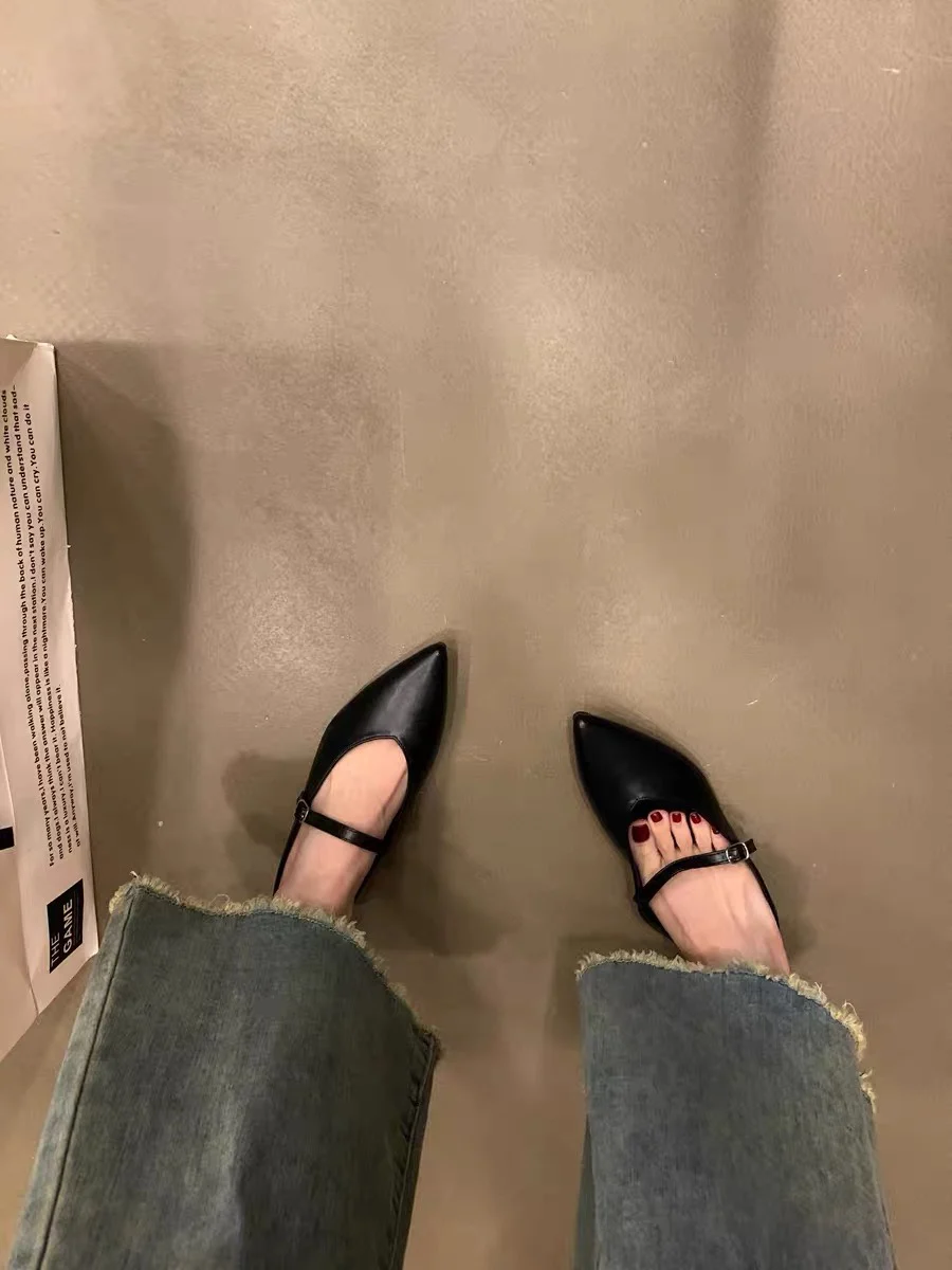 Босоножки на низком каблуке удобные шлепанцы из мягкого флока без застежки