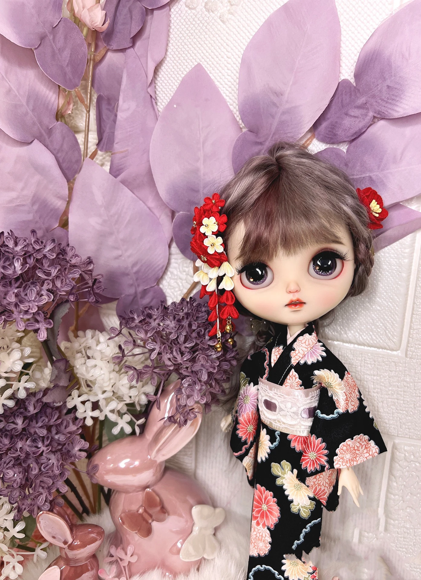 

Одежда Blythe, кимоно для девочек 1/6, 30 см, шарнирное аниме-платье для девочек (подходит для Pullip,Ob24, Licca)