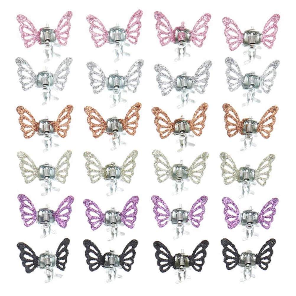 

Зажимы для волос с бабочками, красивые украшения для волос для девочек, 24 шт.