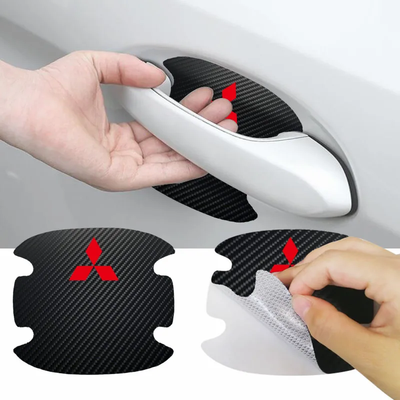 

Car Door Handle Protective Film Anti-Scratch Stickers for Mitsubishi Ralliart Lancer EX Outlander ASX Evo X RVR Mirage Car Goods