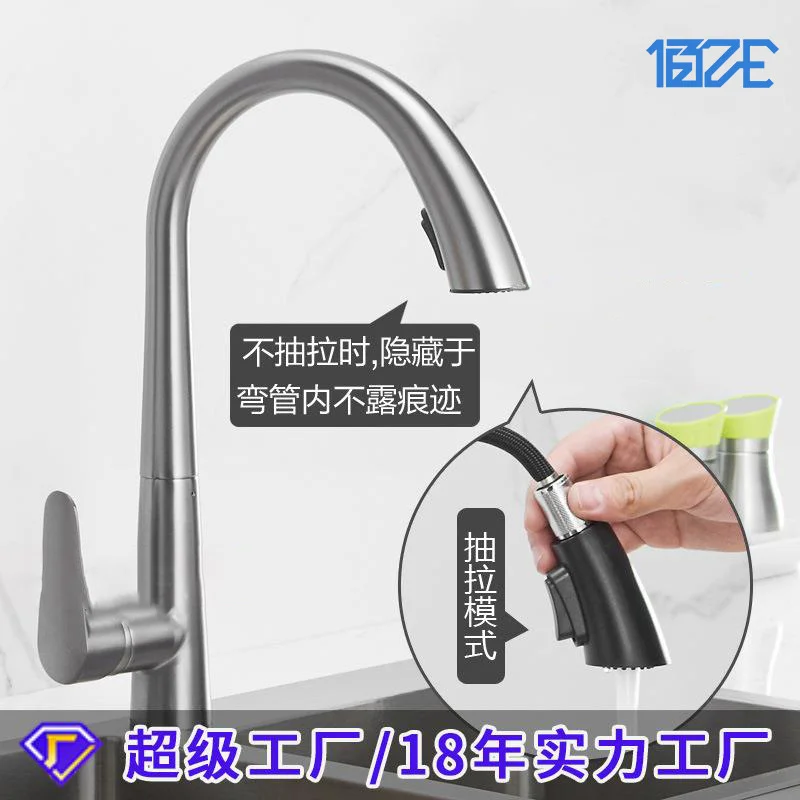 

Billion Lun kitchen dish basin faucet splash proof pumping faucet