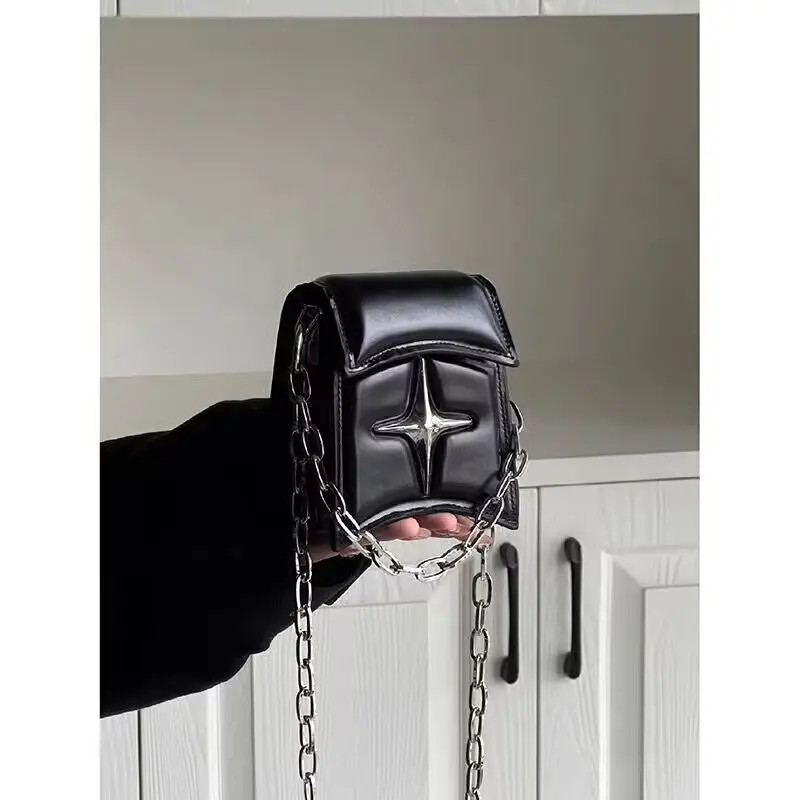 

Сумки-мессенджеры для женщин Y2K, стильная модная сумка через плечо из искусственной кожи на цепочке, дизайнерские роскошные сумки, сумка-тоут для женщин, модные сумки 2023