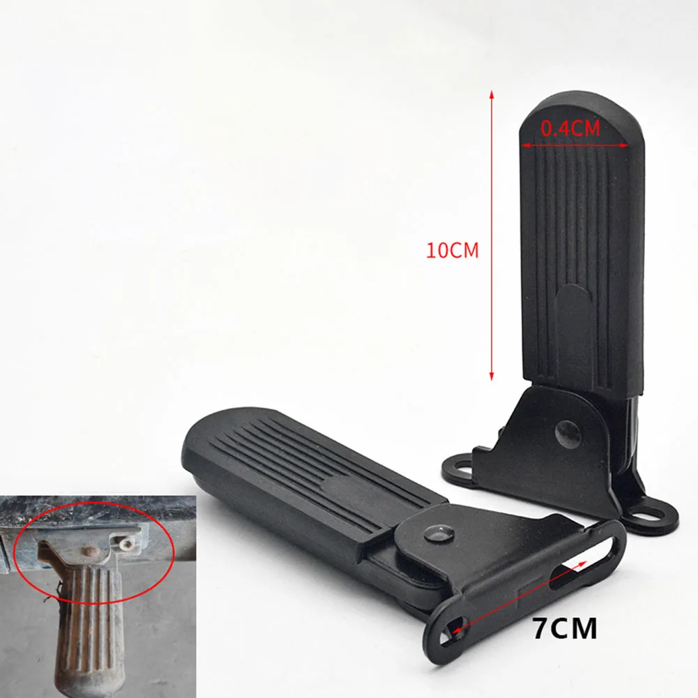 

Складные подножки для мотоцикла, 2 шт., передние подножки с прочным стальным основанием и противоскользящим покрытием, подходят для большинства электровелосипедов