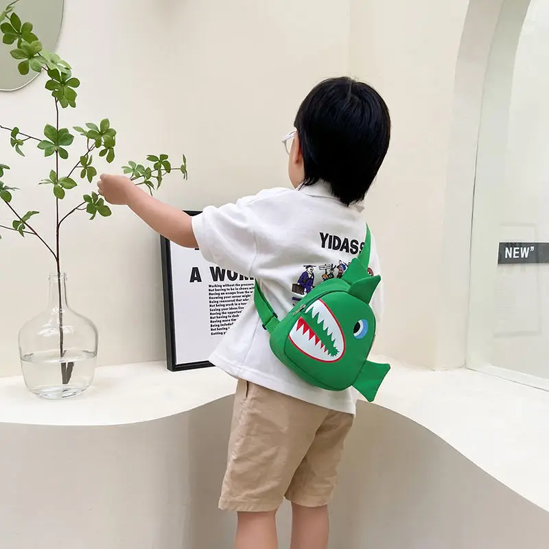 Детская нагрудная сумка с милым мультяшным принтом маленькие сумки на плечо для