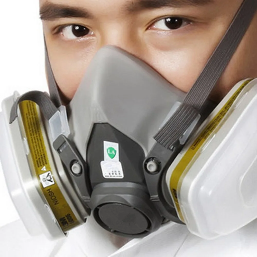 7pcs Organic Vapor Full Face Respirator Mask Gas Paint Pesticide Chemical Formaldehyde Respiratory Protection |