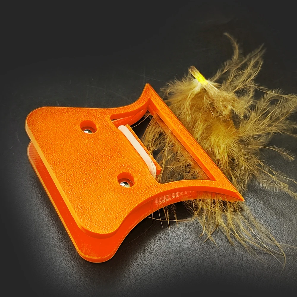 Блок с перьями CDC зажим для вязания мушек инструменты удержания Hackle зажимы гибки