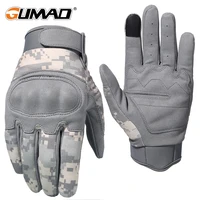 full finger glove airsoft cycling gloves touch screen camouflage tactical military combat shooting paintball hiking biker men