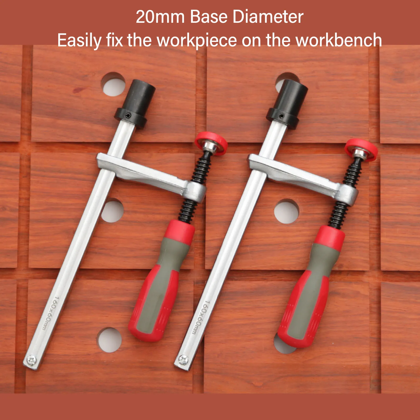 ZK30 Удерживающий зажим для верстака Зажим стойки Пластиковая ручка