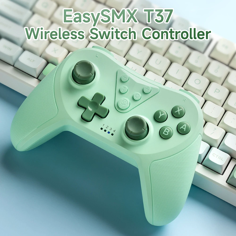 

EasySMX T37 Bluetooth Gamepad Wireless Switch Pro Controller for Nintendo Switch/Switch OLED/Switch Lite, with 6 Axis Gyroscope