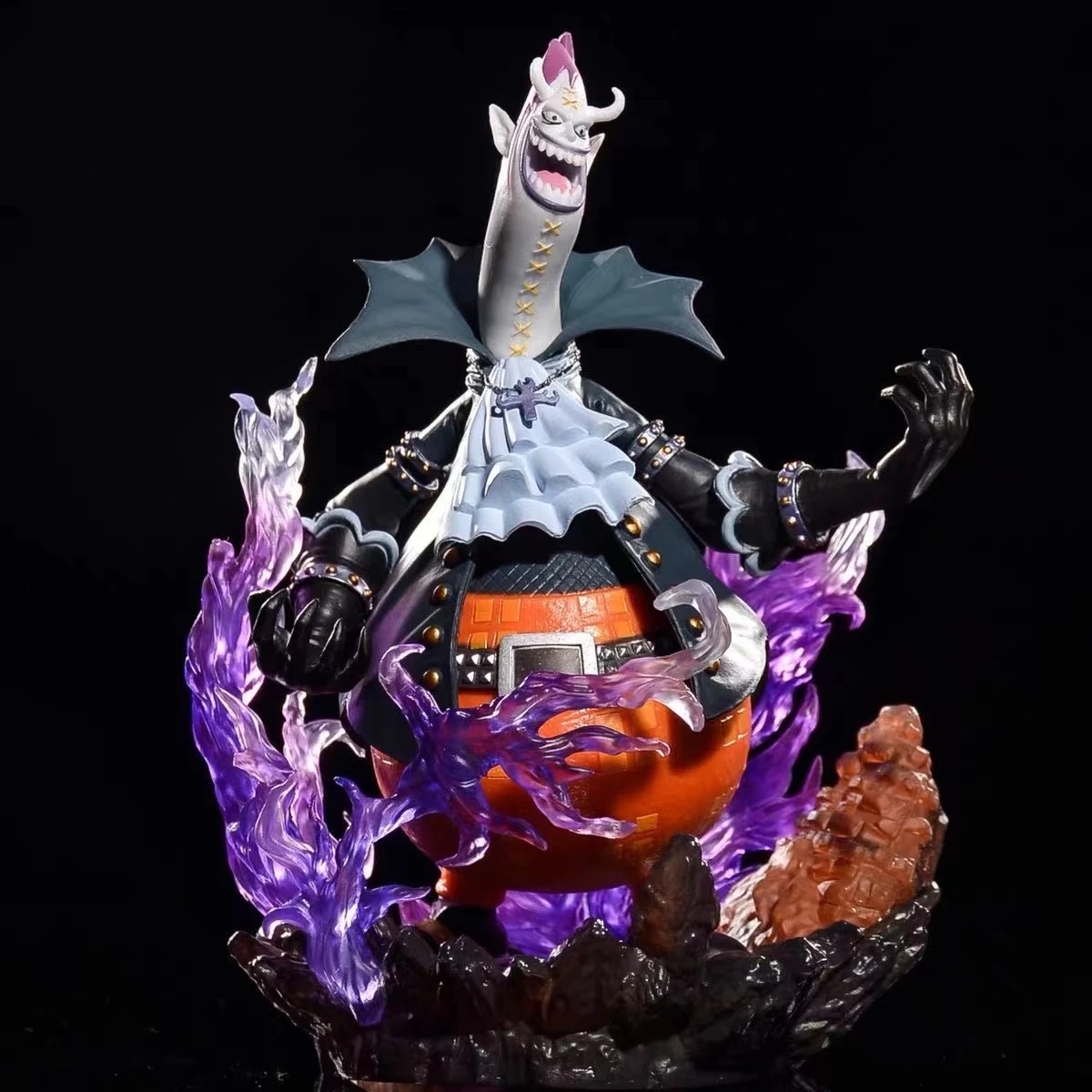 One Piece Anime Figure 20CM GK Devil Gekko Moria With Light Desktop Statue Collection  Decoration Model PVC Dolls Toys Gifts