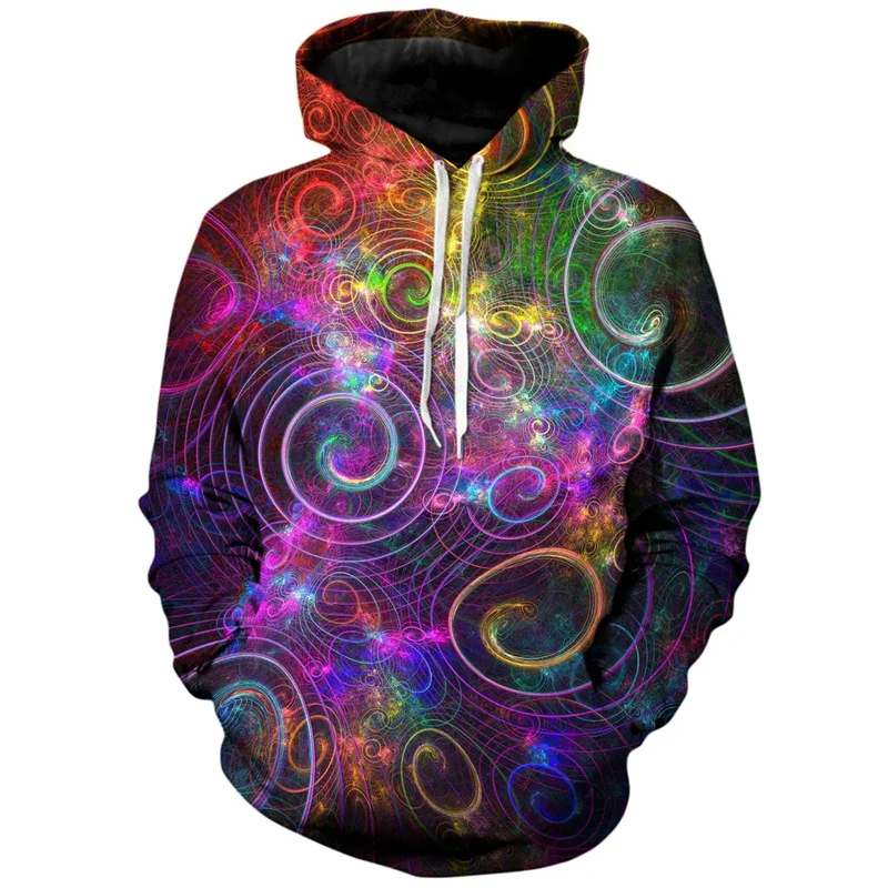 Красочная толстовка с капюшоном 3D принтом для мужчин и женщин уличная Личная