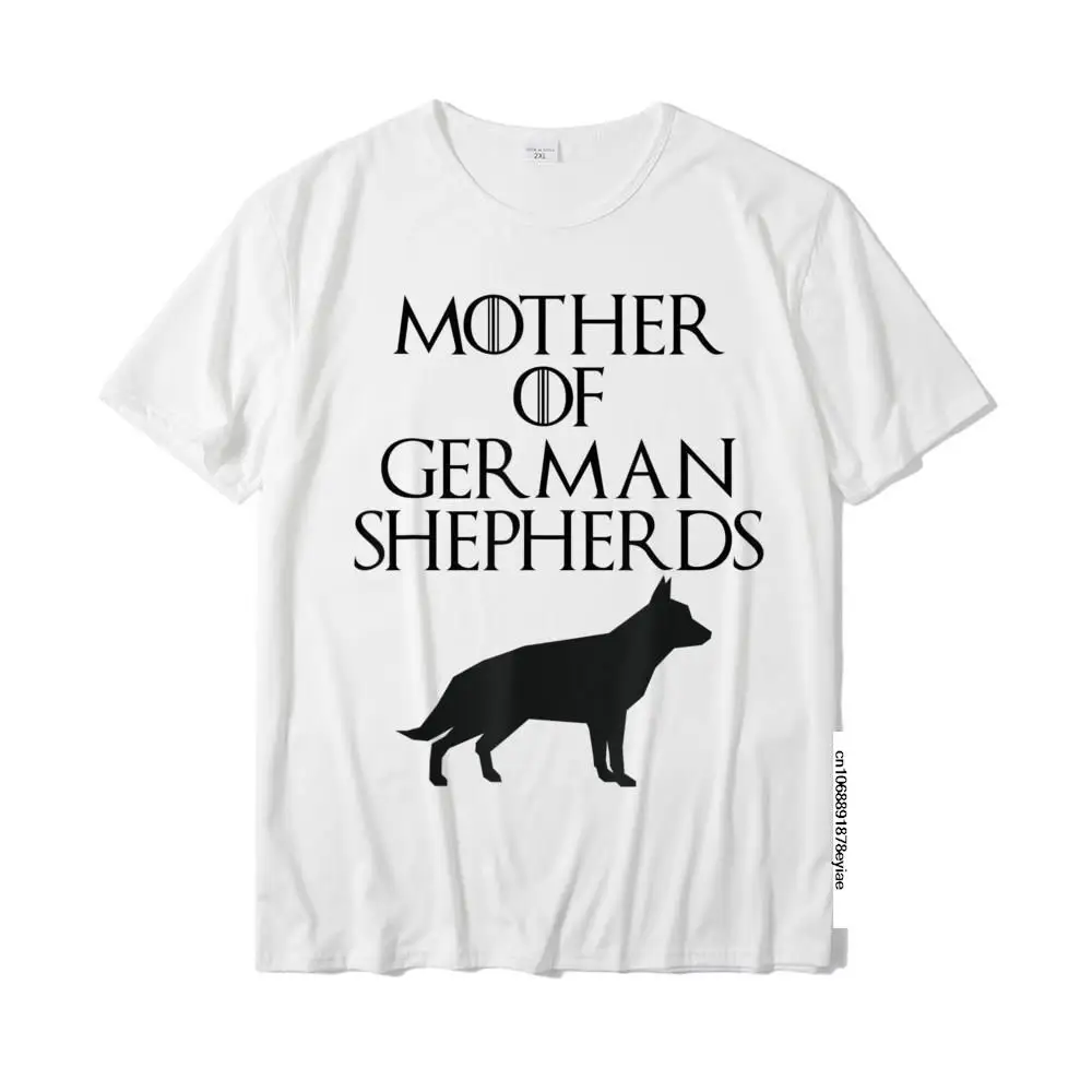 

Cute Unique Black Mother Of German Shepherds T-Shirt E010648 Cotton Normal Tops & Tees Graphic Men Tshirts Crazy