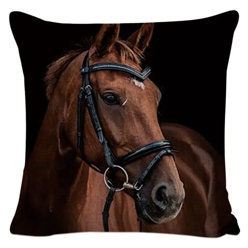 Винтажный льняной чехол для подушек Морти черные коричневые подушки гостиной