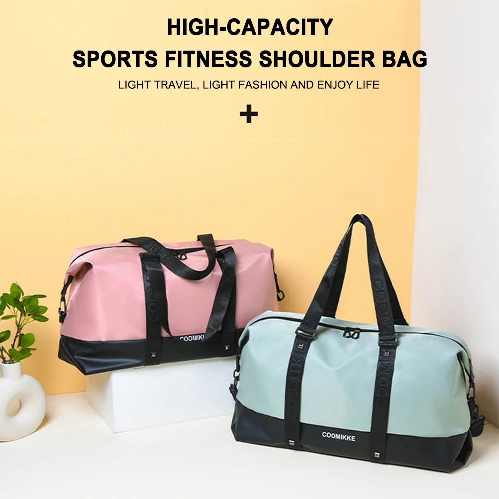 

Водонепроницаемая сумка для фитнеса, вместительная спортивная сумка с отделением для обуви, износостойкая легкая для занятий футболом на о...