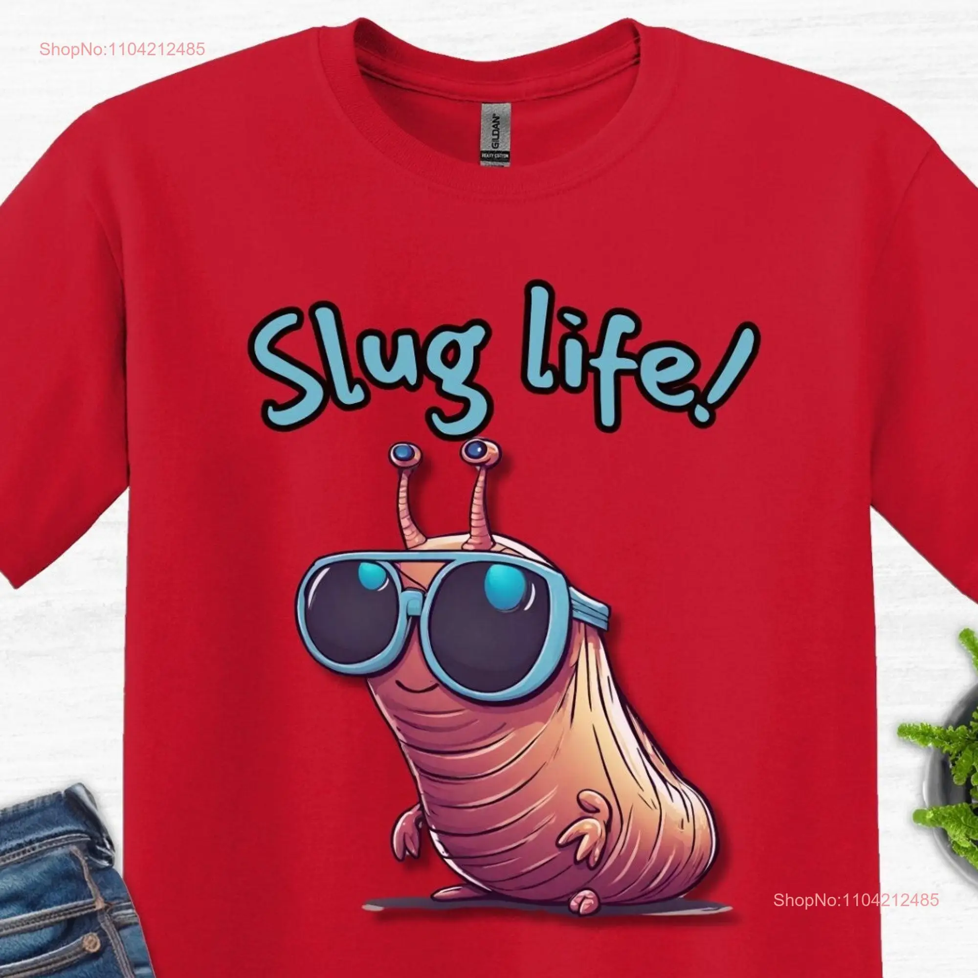 Забавная футболка Slug Pun солнцезащитные очки летние для друга семейного