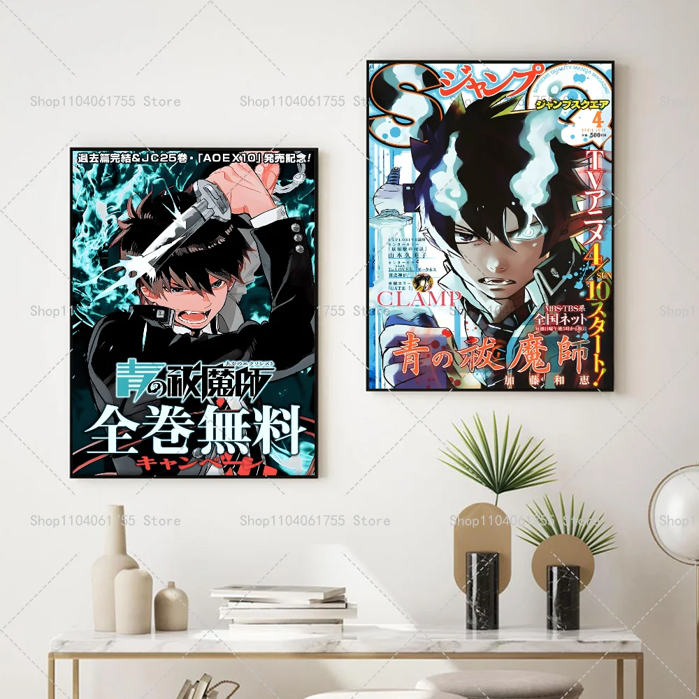 1 Шт. Синий Экзорцист Классический Аниме-плакат Наклейка