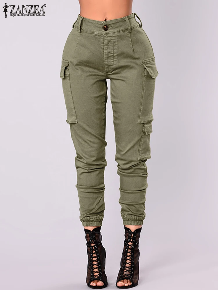 

Капри-карандаш облегающие, модель 2022 года, стильные женские повседневные брюки на молнии и пуговицах, элегантные офисные рабочие брюки, ком...