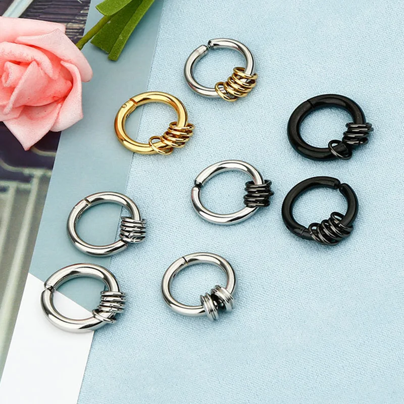 1pc Men Non Hole Clip Earrings Punk Popular Brincos Stealth Hook without Piercing Fashion Jewelry For Women Unisex - купить по