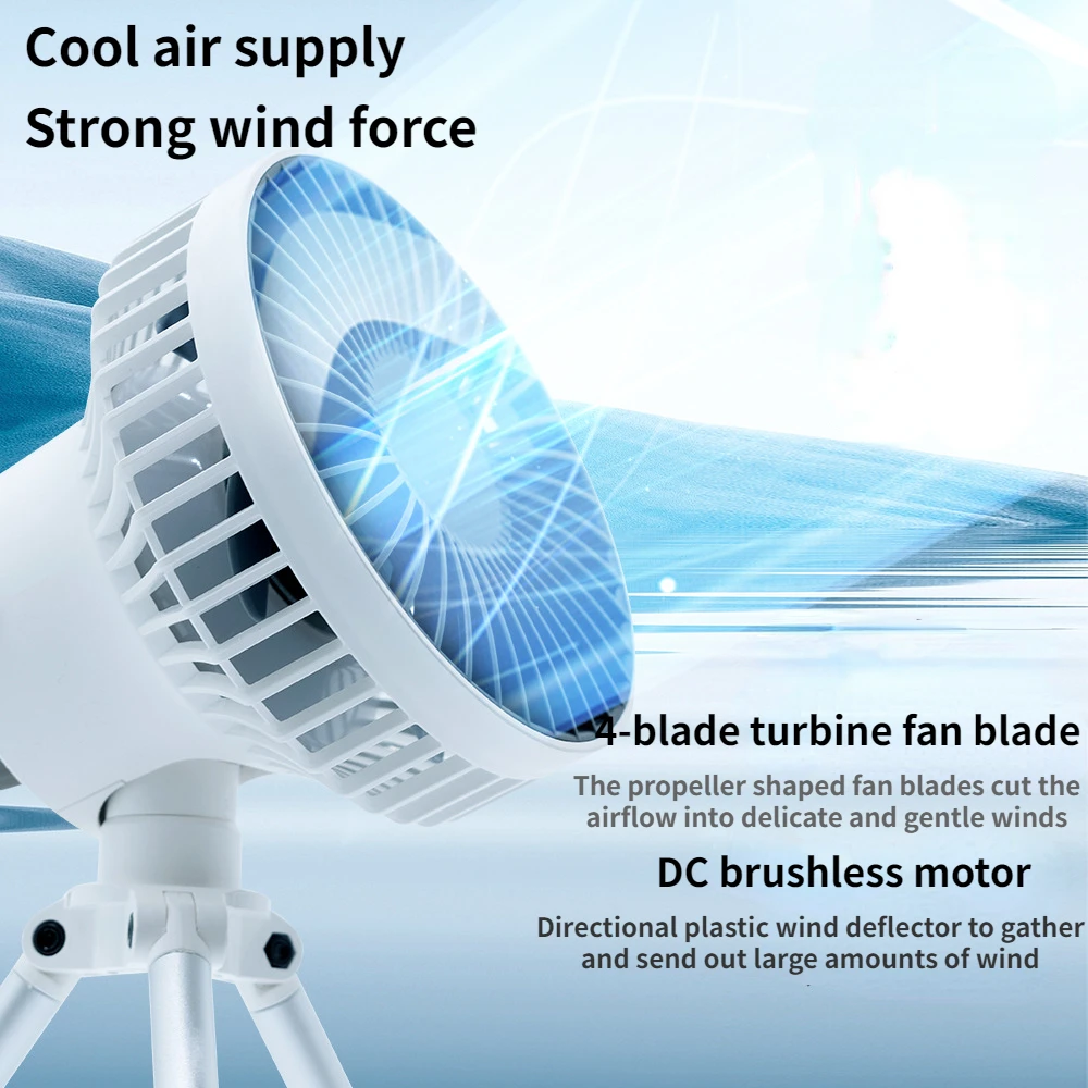 Портативный уличный вентилятор для палатки штатив с маленьким потолочным