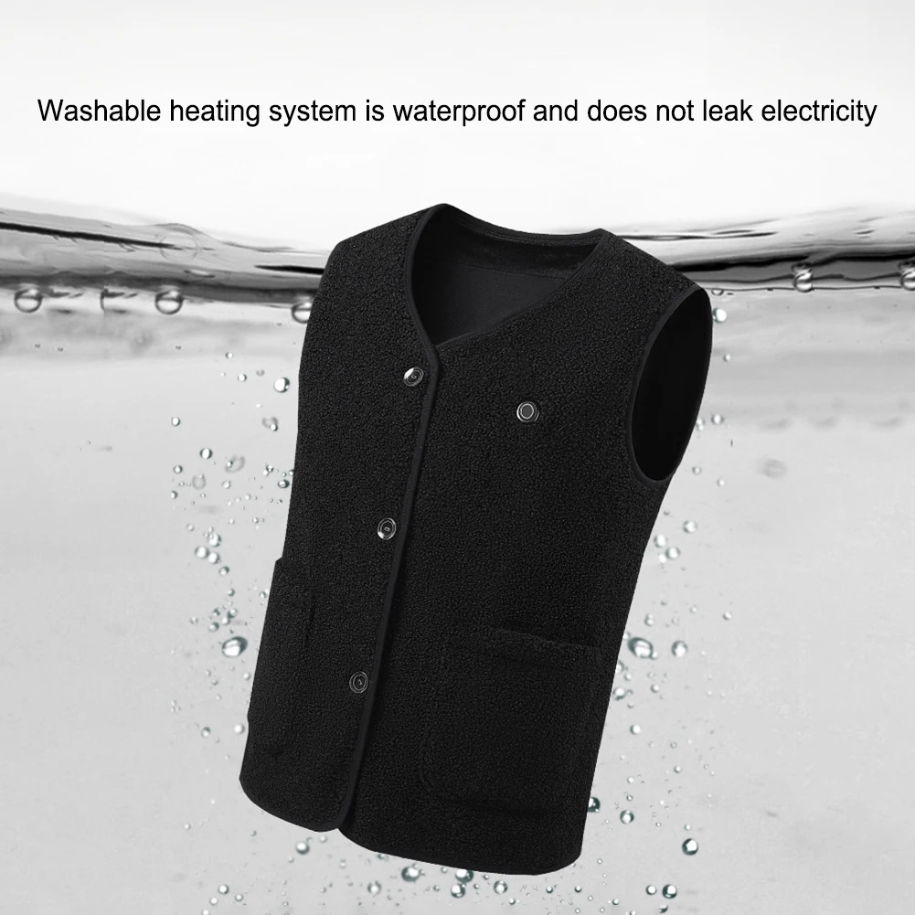 

Unisex Electric Heated Jacket Rechargable Winter Heating Jacket 16 Heating Areas 3 Heating Levels for Sports Hunting Hiking