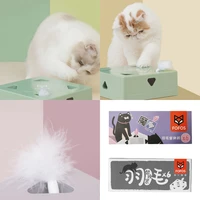 6pcs fofo special replacement hair automatic funny cat box replacement feathers can replace funny cat feathers toys for cats