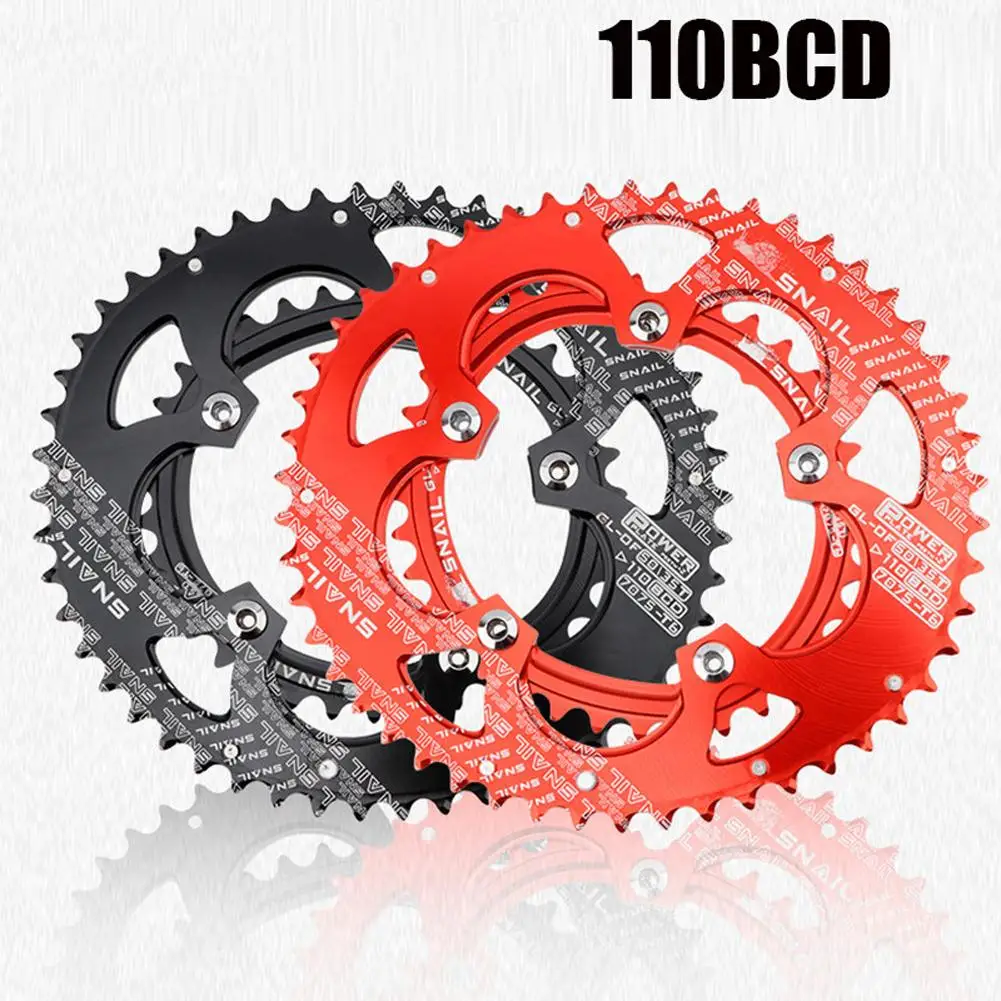

110BCD Chainring Road Bike 50T/35T Double Speed Oval Bicycle Chain Ring Ultralight Ellipse Climbing Power Chainwheel Plate