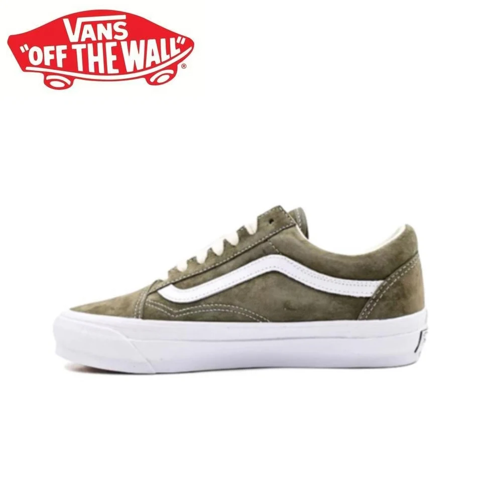 Фото Оригинальные парусиновые кроссовки Vans Old Skool для скейтборда с низким вырезом унисекс, женская и мужская обувь, кроссовки VN000CQDCHZ №1