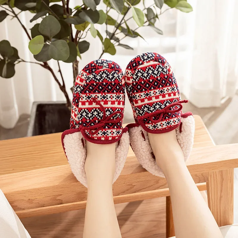 Новые скандинавские шотландские хлопковые тапочки на каблуке с манжетами