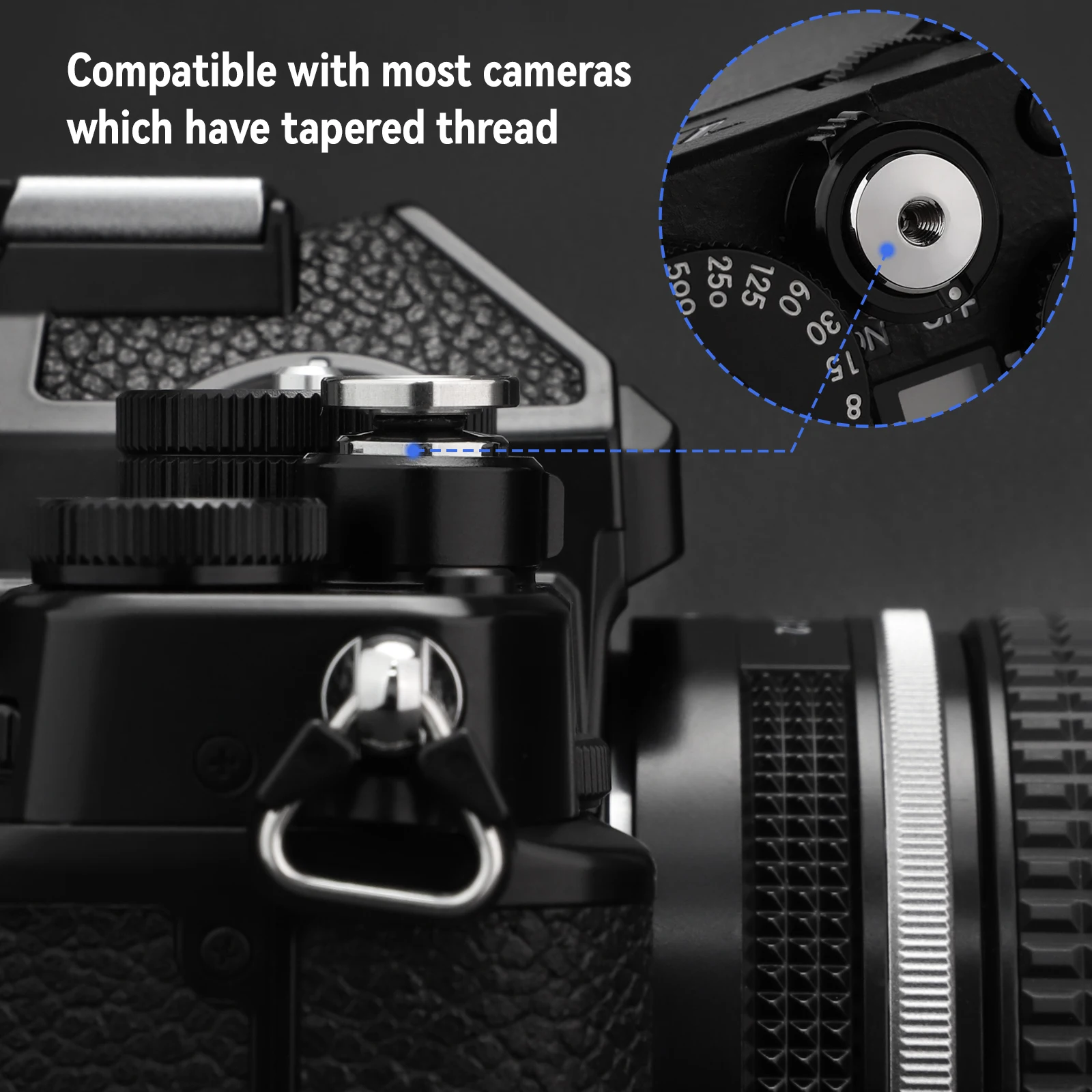 Изысканная металлическая вогнутая кнопка спуска затвора для Fujifilm X100VI X100V X-T5 X-T4 X-T3