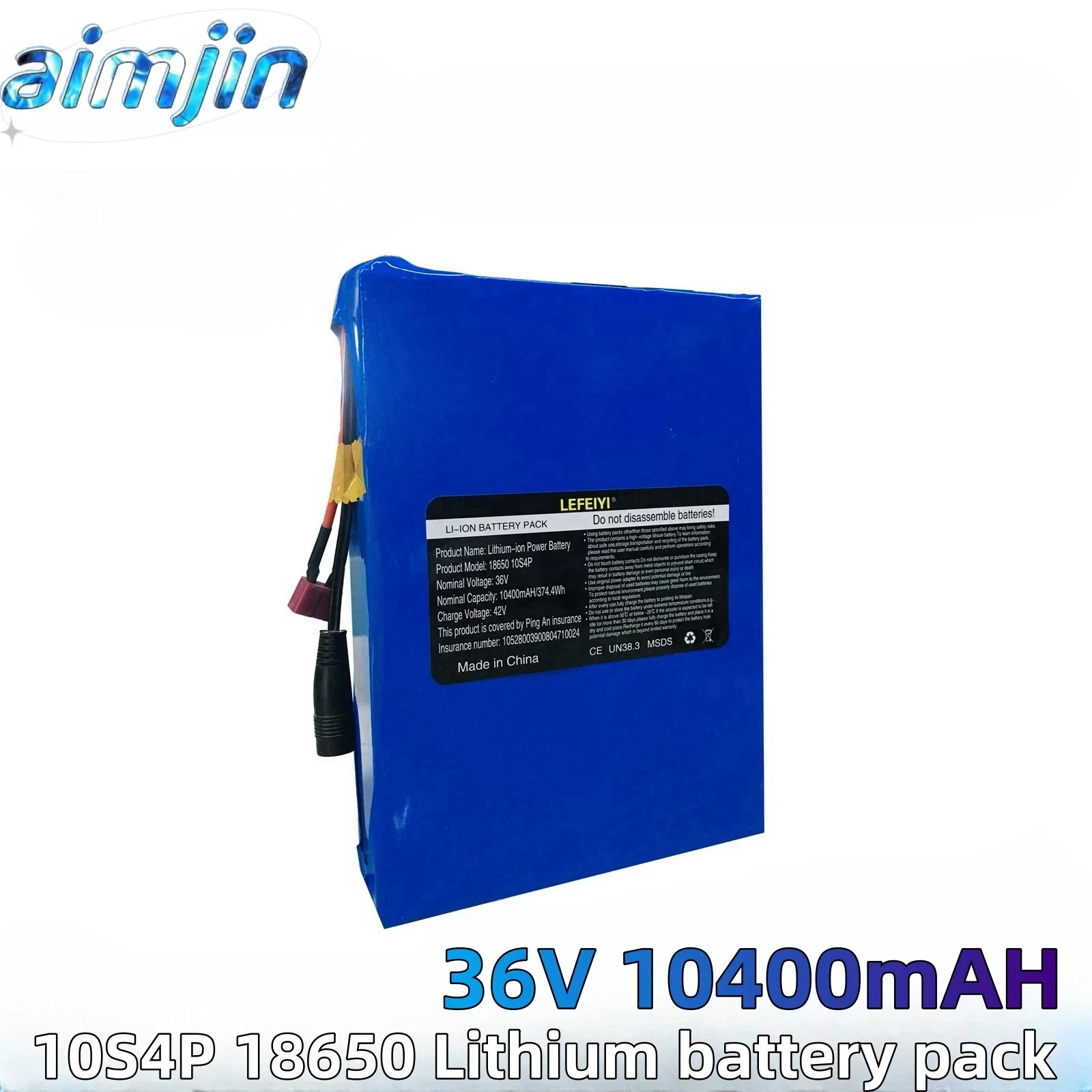 

Литий-ионный аккумулятор 10S4P 18650 для 36 В Ач для электромобилей, электровелосипедов, мотоциклов
