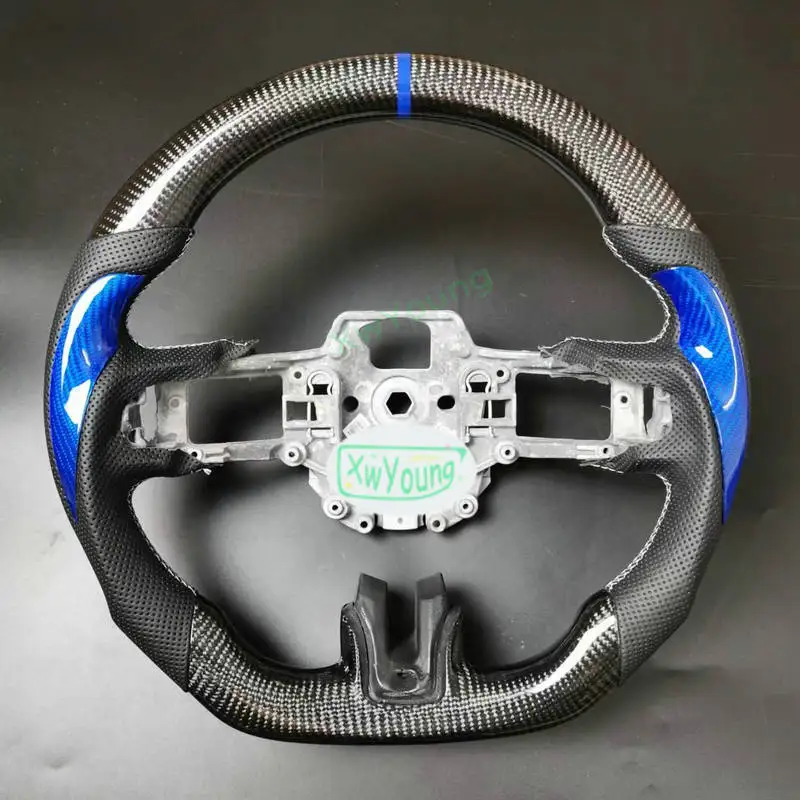 

100% Real Carbon Fiber Steering Wheel For Ford Mustang 2015 2016 2017