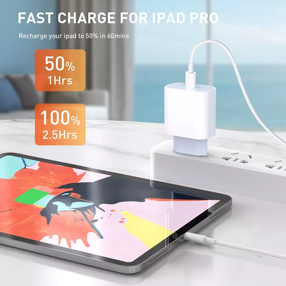 

20W Fast Charger For Apple iPhone 12 Plug + Data USB Cable QC 4.0 iPhone 13 Charger Wire iPad USB-C for iphone 11 X XS 8 Plus