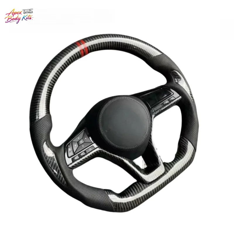 Фото Для Nissan Sylphy, Teana, Qijun, Qida, X-Trail: спортивный руль с плоским дном из карбонового волокна, модернизированный и тюнингованный на заказ №4