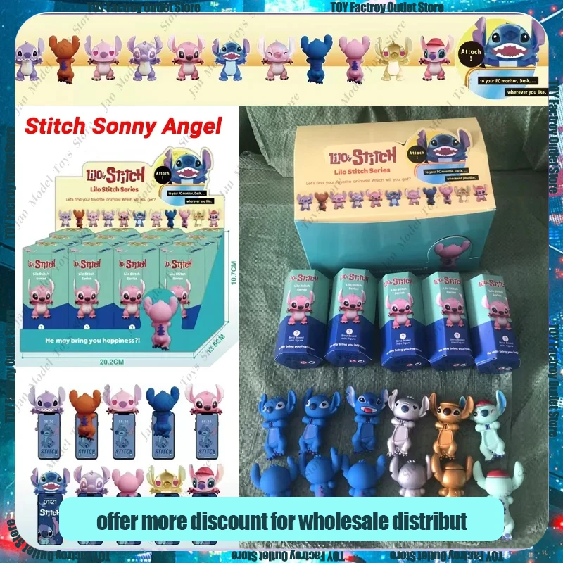 Labubu Sonny Angel Hippers Dreaming Animal Back Series Мини-фигурки Stitch Kuromi Телефон Рождественские
