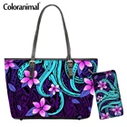 Женская сумка через плечо из ПУ кожи, с принтом в виде животных