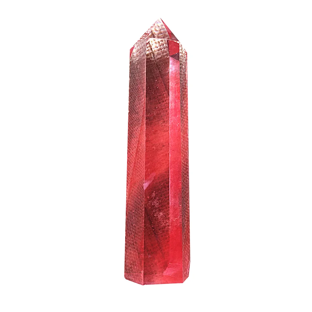 

1pc Crystal Rod Natural Quartz Crystal Fluorite Stone Crystal Rod for Home