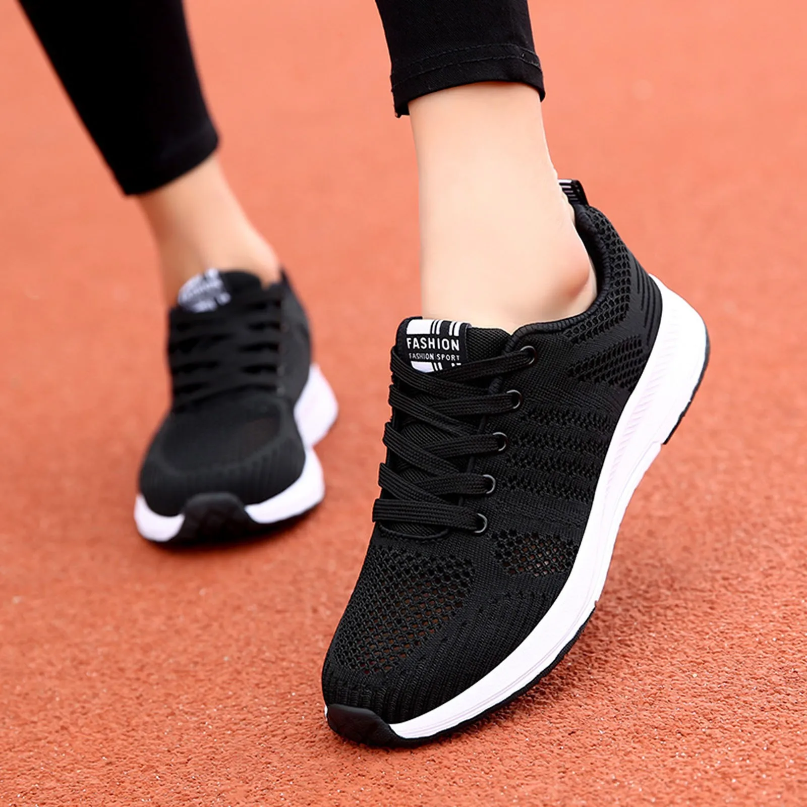 

Women Sneakers 2023 Casual Fashion Breathable Walking Mesh Flat Shoes Lady Gym Vulcanized Sneakers Female zapatillas de mujer