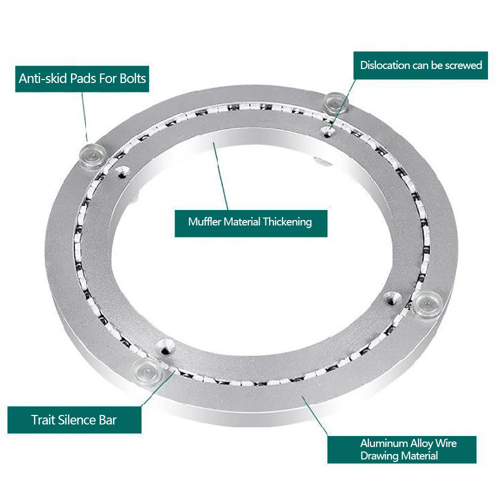 1 шт. тяжелый тихий стеллаж для дисплея обеденный стол вращающийся подшипник