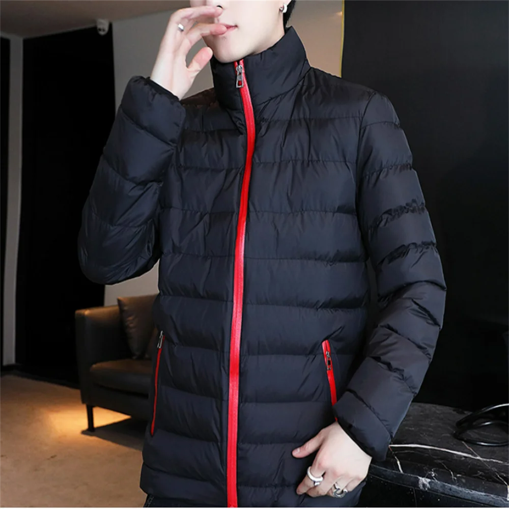 2022 Winter Padded Jacket Men's New Handsome Short Padded Jacket Korean Version Slim Trend Down Padded Jacket Men's Trend