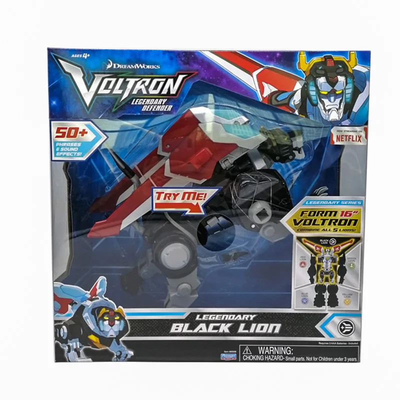 

Voltron Action Figure Super Beast Large Black Lion Legendary Defender Collections Fire Missile Deformation Robot Children Gifts